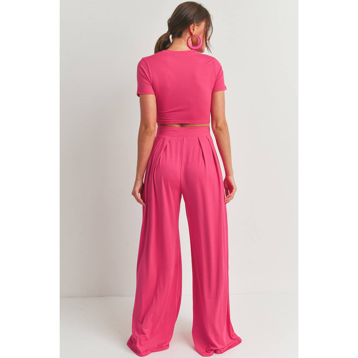 Pretty in Pink Palazzo Pant Set