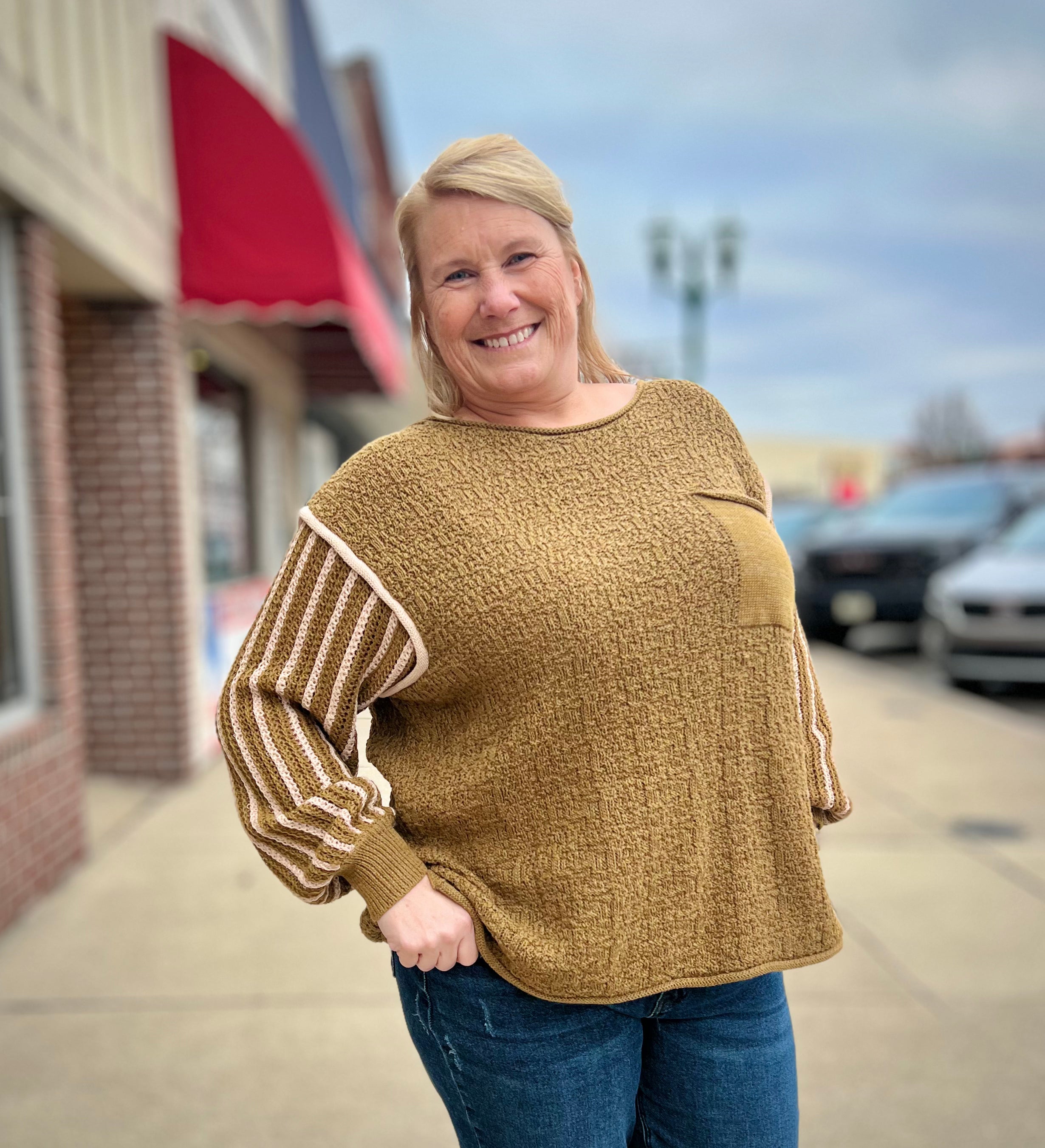 Jen Oversized Striped Sweater