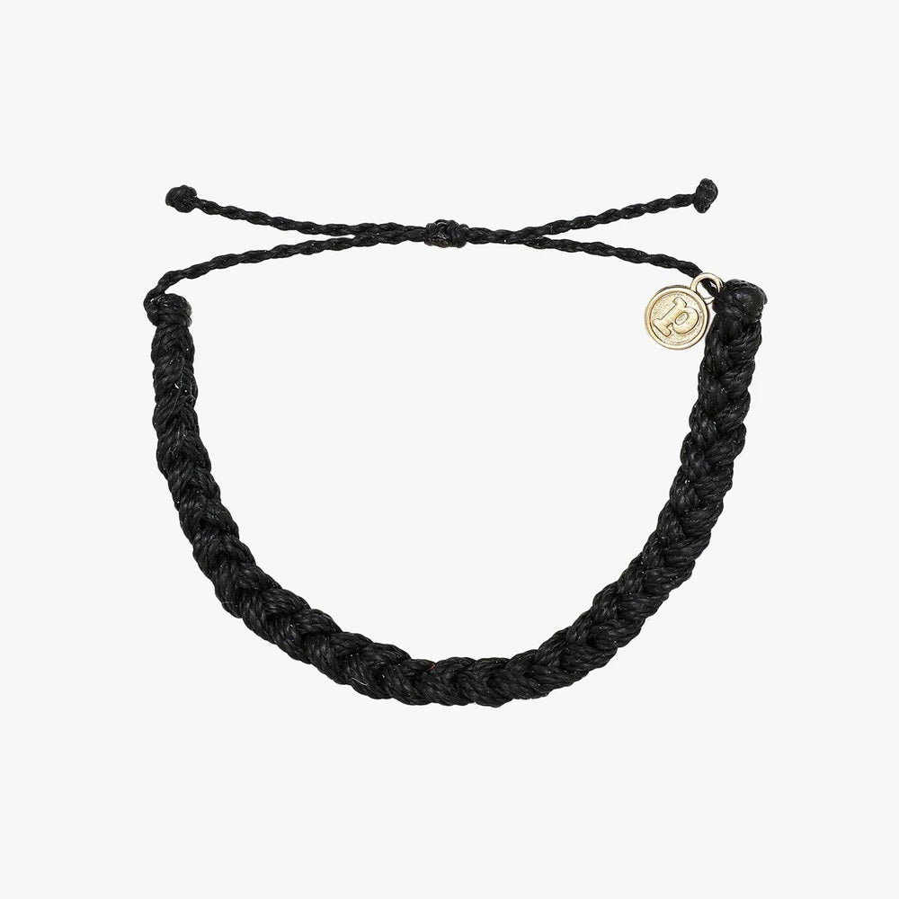 Puravida Ocean Black Braided Bracelet