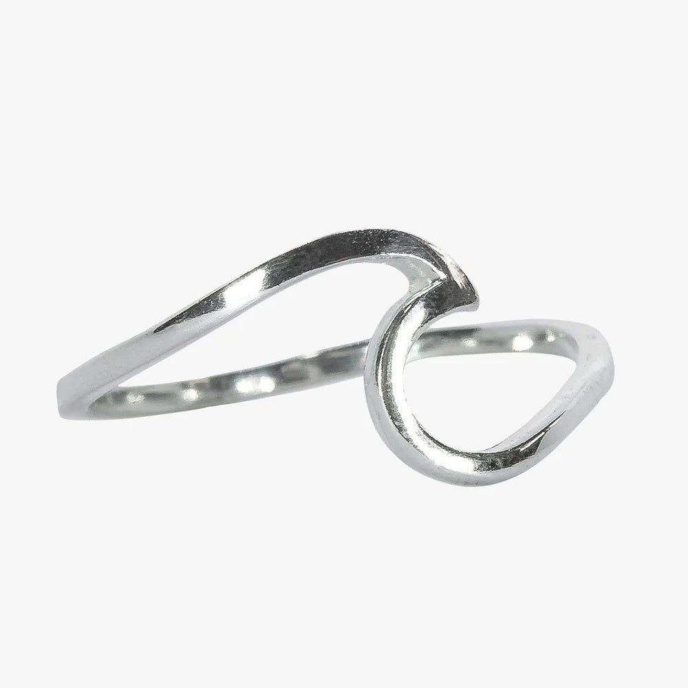 Puravida Wave Ring Silver Size 7
