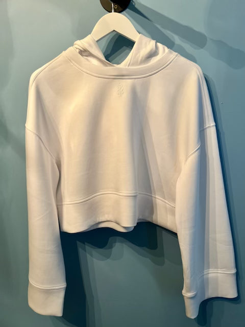 FPM white cropped hoodie