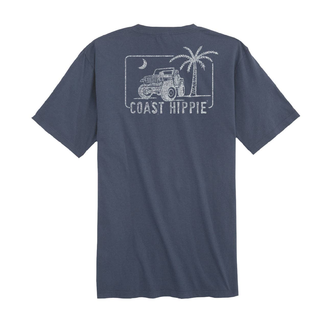 Coastal Hippie Navy Palm Jeep
