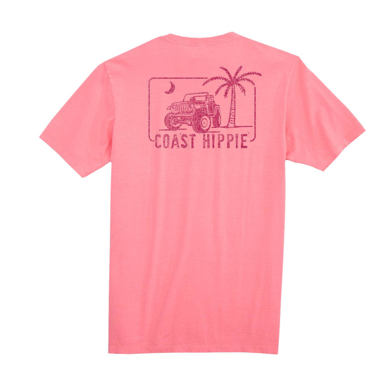 Coastal Hippie Pink Palm Jeep